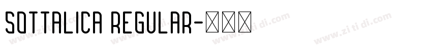 Sottalica Regular字体转换